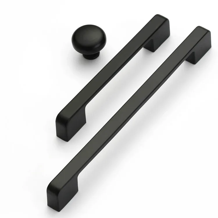 Most popular Zinc Alloy black bar furniture handle and knobs