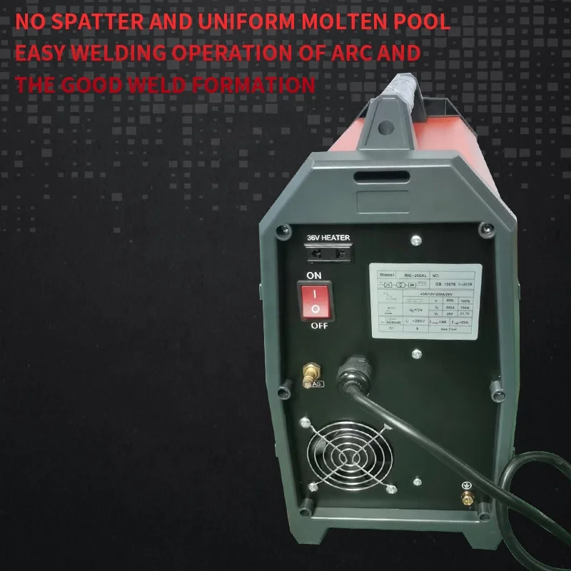 MIG200AL New Double Pulse MIG/TIG 5 1 Welding Machine Andeli Inverter IP21S Popular LCD IGBT Aluminum 60% Rated Duty Cycle 8KVA
