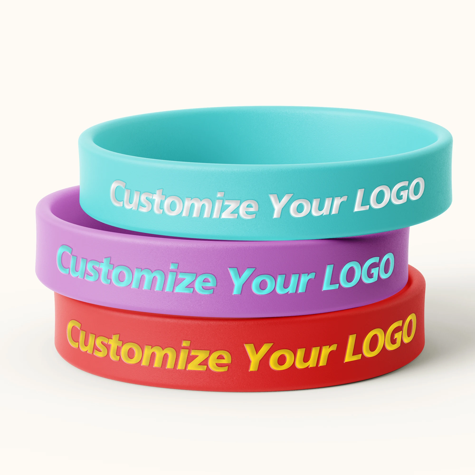 Cheap Plain Silicone Wristbands Elastic Embossed Rubber Bracelets Wrist Band Silicone Wristbands With Logo Custom