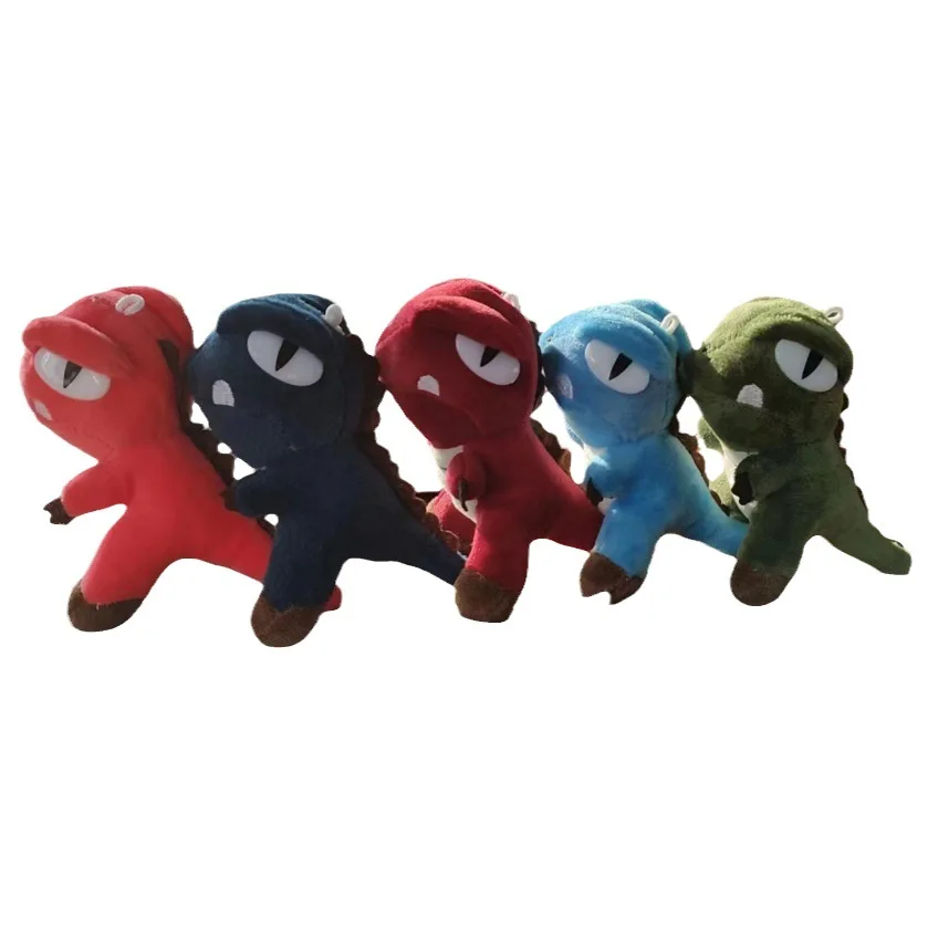 Net Red Exquisite Cotton Plush Dinosaur Keychain Pendant Cute Schoolbag Pendant with Soft Claw Machine Doll Small Gift Wholesale