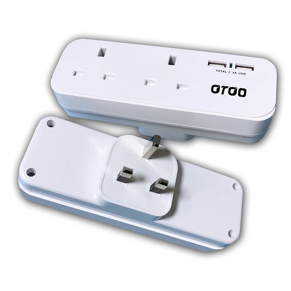 UK CE SASO 2 Way Plugs Extension Multi Sockets Wall Charger Adapter 13A UK 3 Pin Power Socket for Home Office Kitchen