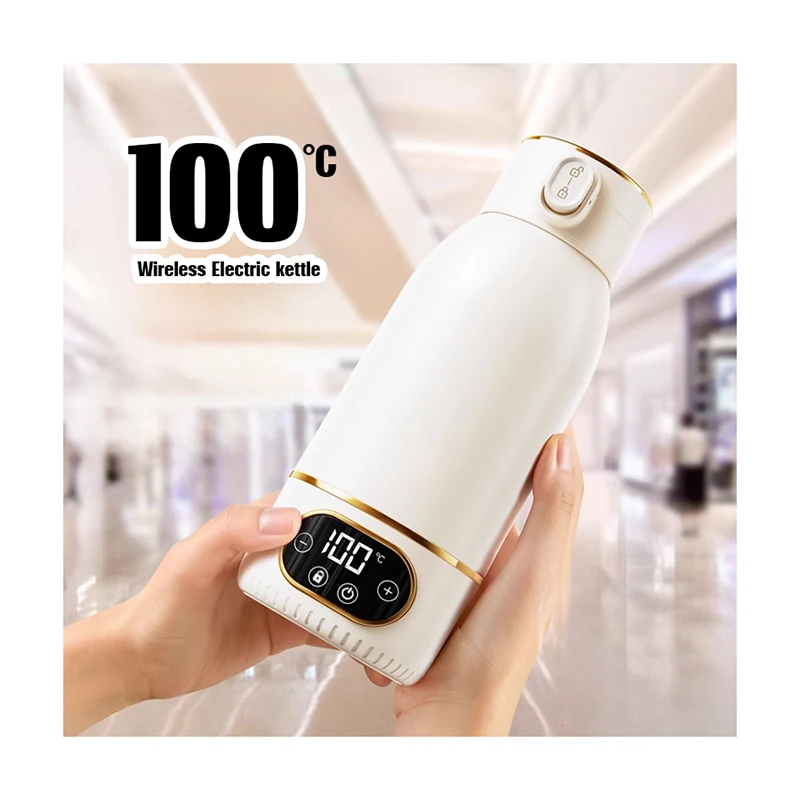 500ml new design 100° portable travel kettle electric tea coffee USB wireless portable electric kettle for baby breast milk