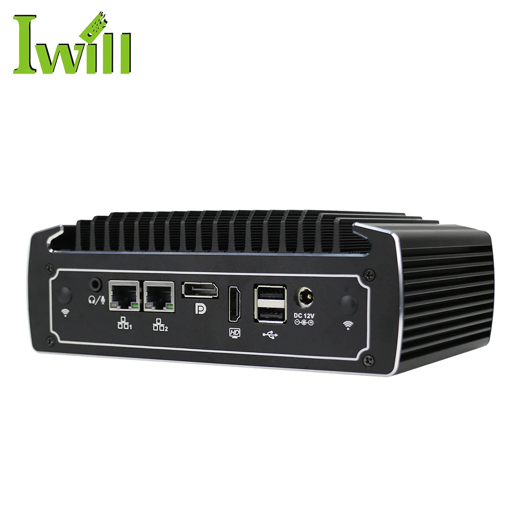 Upgraded Mini PC N3022 i5 10310U with 2*COM 6*USB Support SATA  RAID 0/1 VESA Wall Mount