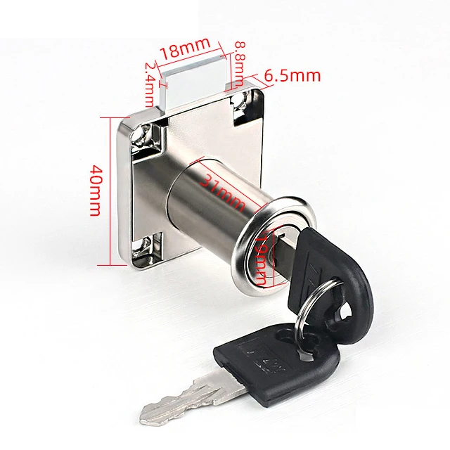 HoFurniture Hardware Wooden Cabinet Drawer Lock For Home Use