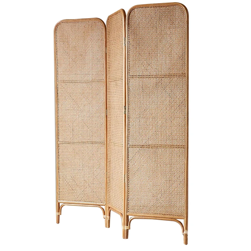 plant rattan pastoral style cheap farmhouse study Restaurant room divider oriental screen