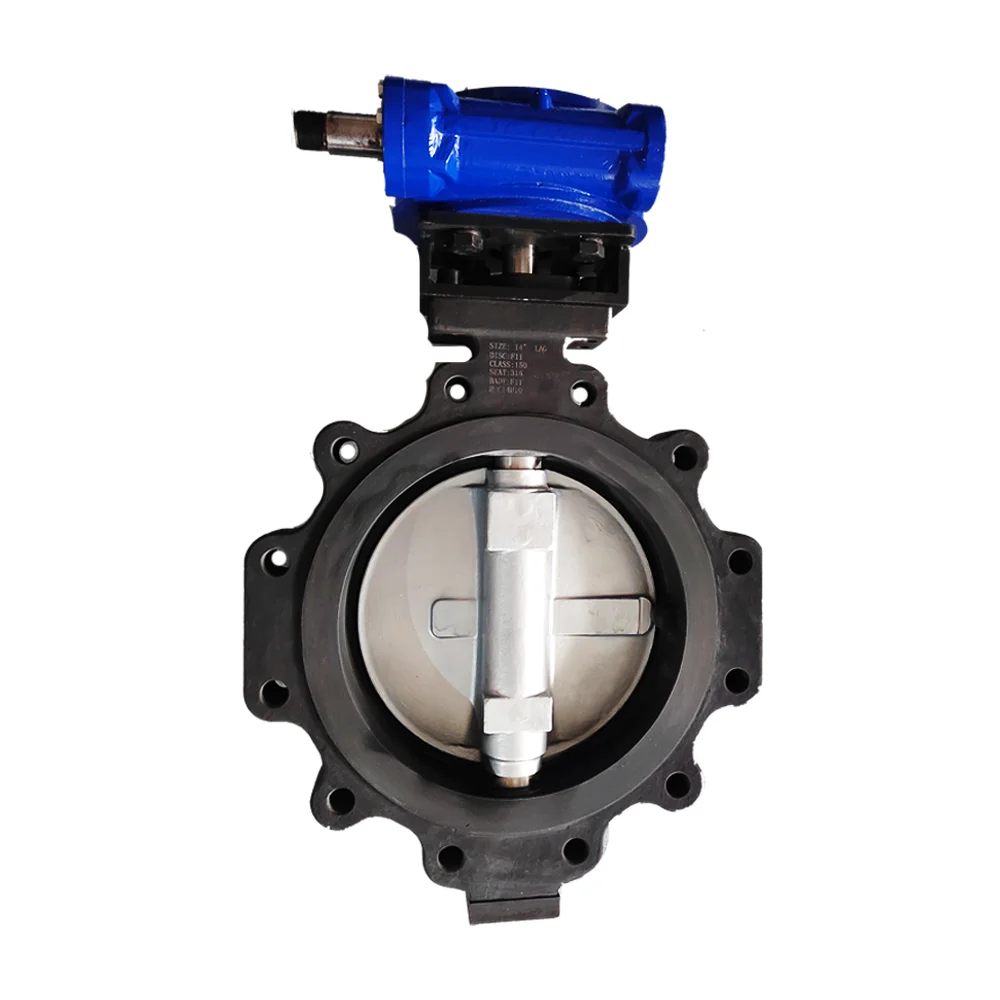High PerformanceEccentric Lug butterfly valve worm gear butt welding insulation High pressure eccentric butterfly valve