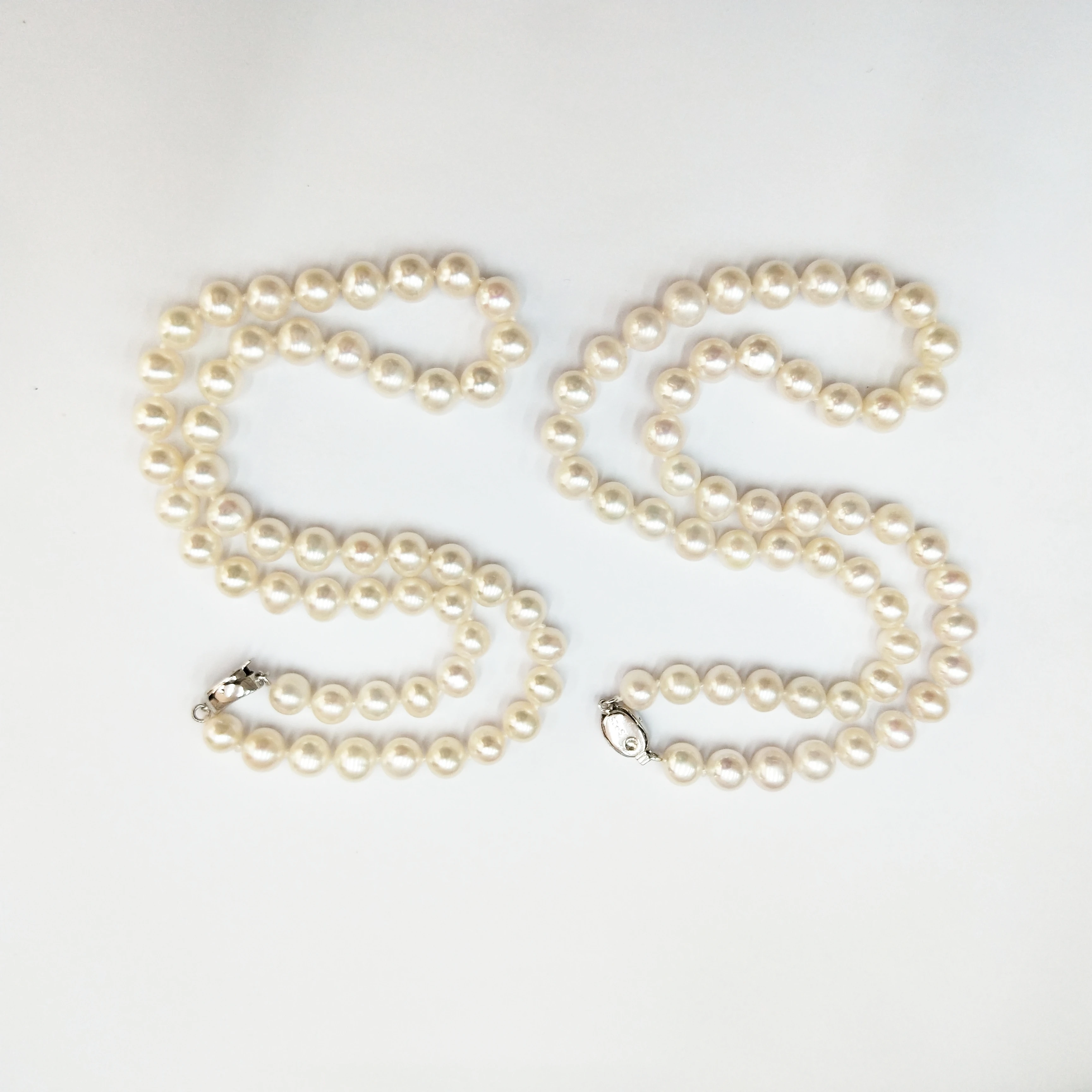 Natural Genuine Real 8.5-9mm AAA Traditional Pearl Necklace White Round Fresh Water Pearl Necklace