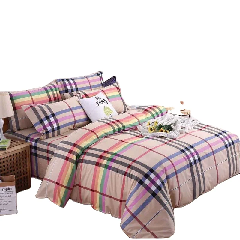 Wrinkle resistant 100% pure polyester printed 150cm-310cm classic pattern sheet fabric