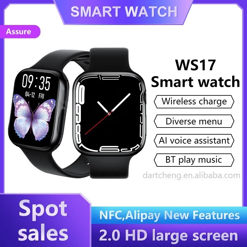 Fitness Products Series7 Series 8 Ws17 pro Ws 17 Big Screen Smart Watch Wearable Device Smart Watch WS17 Smartwatch 2022