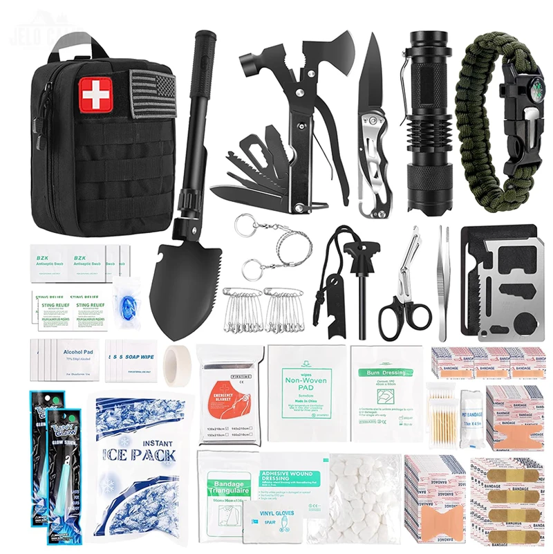 Professional emergency 320 in 1 Survival kit Wilderness SOS Camping Tool Adventure Earthquake outdoor gear First Aid kits