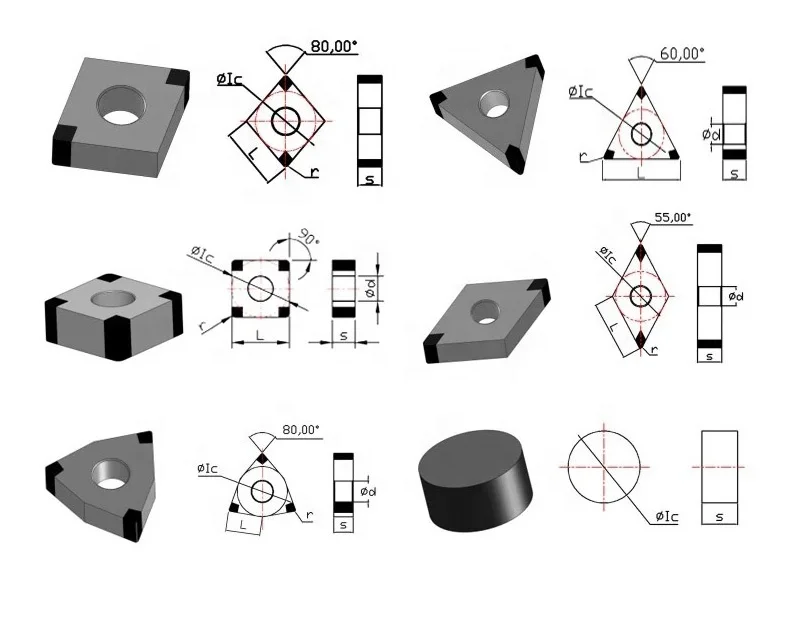 HARDVIK High quality durable PCD CBN inserts carbide turning insert CNC RTS RCMX060400V RCMX for steel cast iron