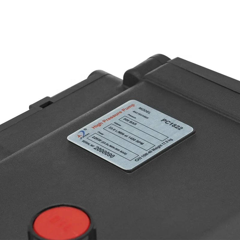 CE 20L/min Water Pump High Pressure Automatic Suction Pressure Water Pump 7250PSI triplex high pressure plunger pump