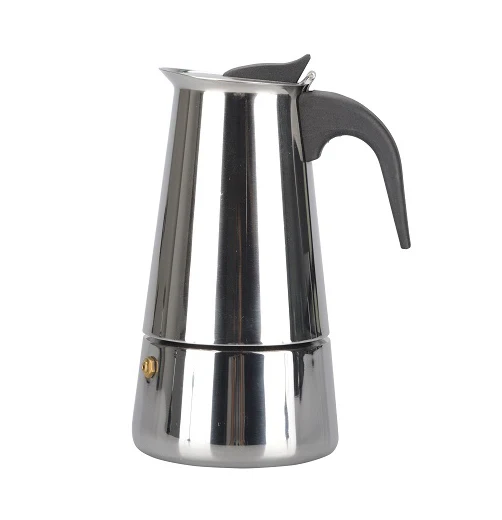 
2021 Hot Sale Coffee Stovetop Espresso Maker Stainless Steel, Moka Stove Pot, Percolator Carafe Coffee Maker for 2 Cups Sliver 