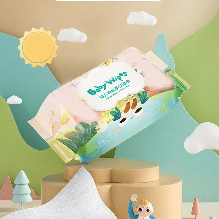 Pearl Embossed Water Wet Wipes Sweet Carefor Baby Wipes Water Wipe for Baby Cleaning 99.9% Water butt washing