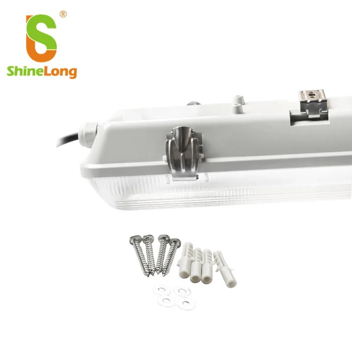 ShineLong 1.5m 60w 4000k full pc housing dust proof light 58w waterproof ip65 lighting fixture