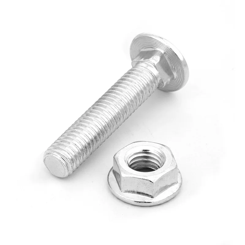 Carriage Bolts Din603 Truss Round Head Square Neck Carriage Screw Coach Bolt and nuts carriage bolt and flange nut