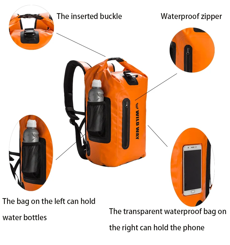 Hot Selling Fashion New design Dry Bag Fashion Waterproof durable Rolling Backpack