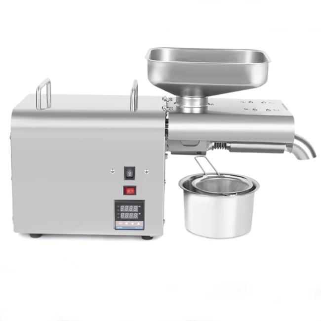 Stainless steel oil press household oil press commercial oil press temperature control wholesale export dedicated price