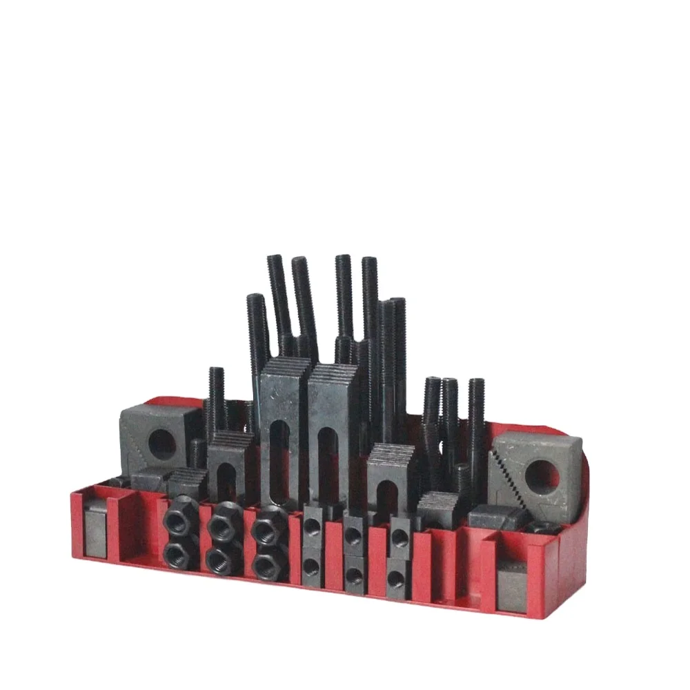 58 pcs 58 Piece steel clamping kit M8 M10 M12 Milling Clamping Kit