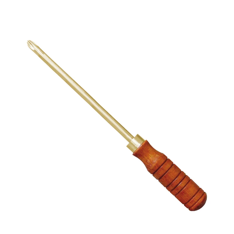 WEDO TOOLS Non-sparking Industrial Level Aluminium Bronze Alloy Phillips Screwdriver Wooden Handle