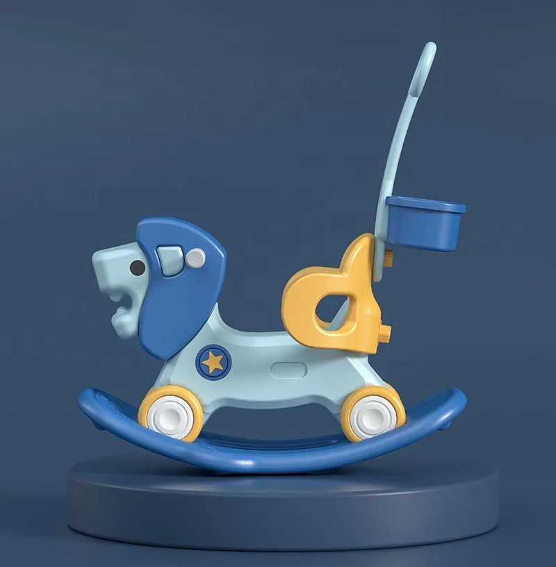 Newest popular design animal style children indoor rocker car playground rider rocking horse toy baby chair baby rocker