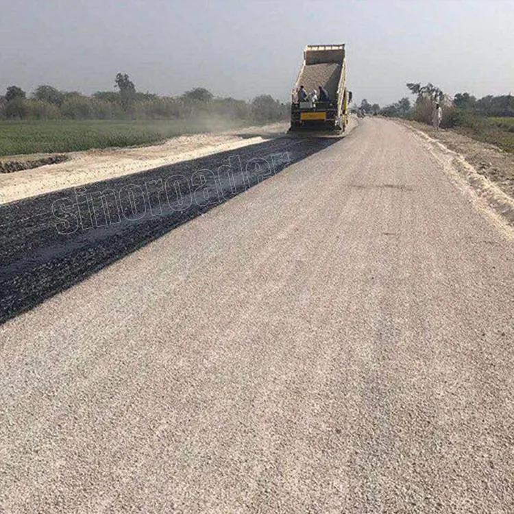 chips Spreader attached with dump truck  for road construction