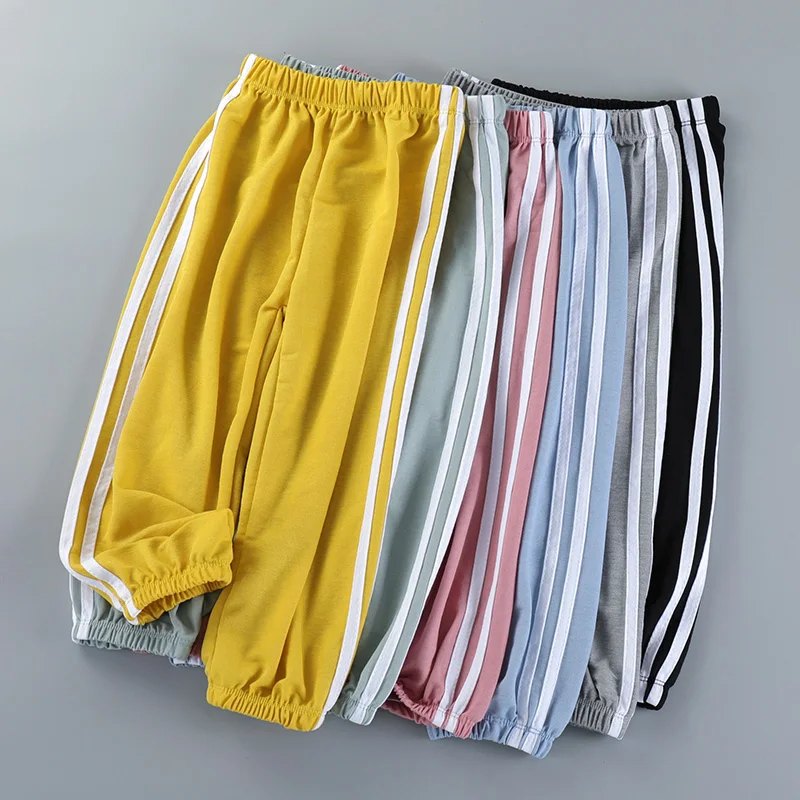 Детские противомоскитные брюки летние брюки для девочек спортивные брюки для мальчиков