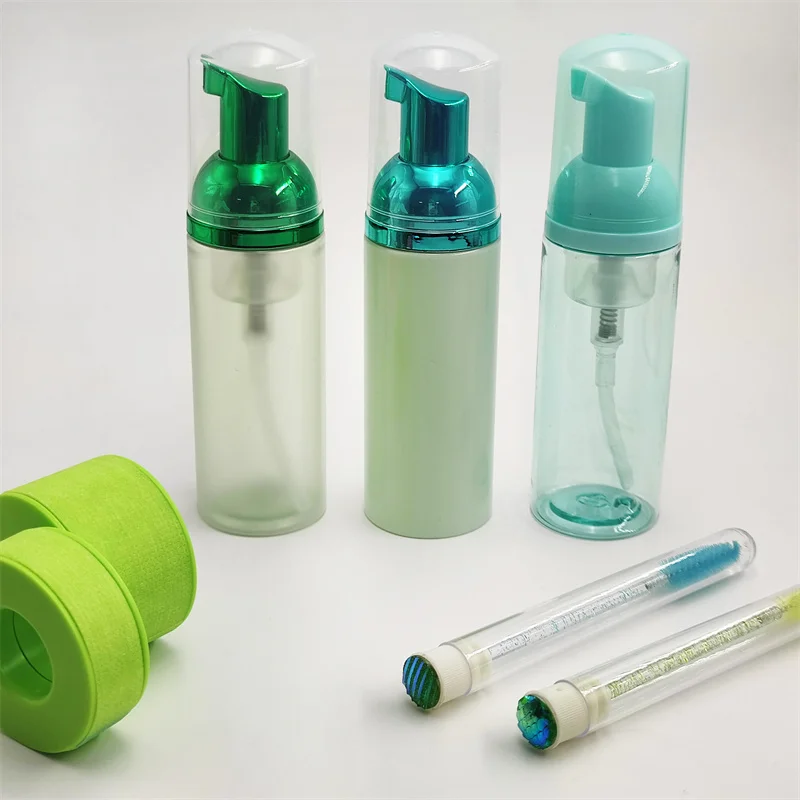 lashes shampoo blank bottle kit lash shampoo containers cleaner packaging custom private label empty lash shampoo bottle