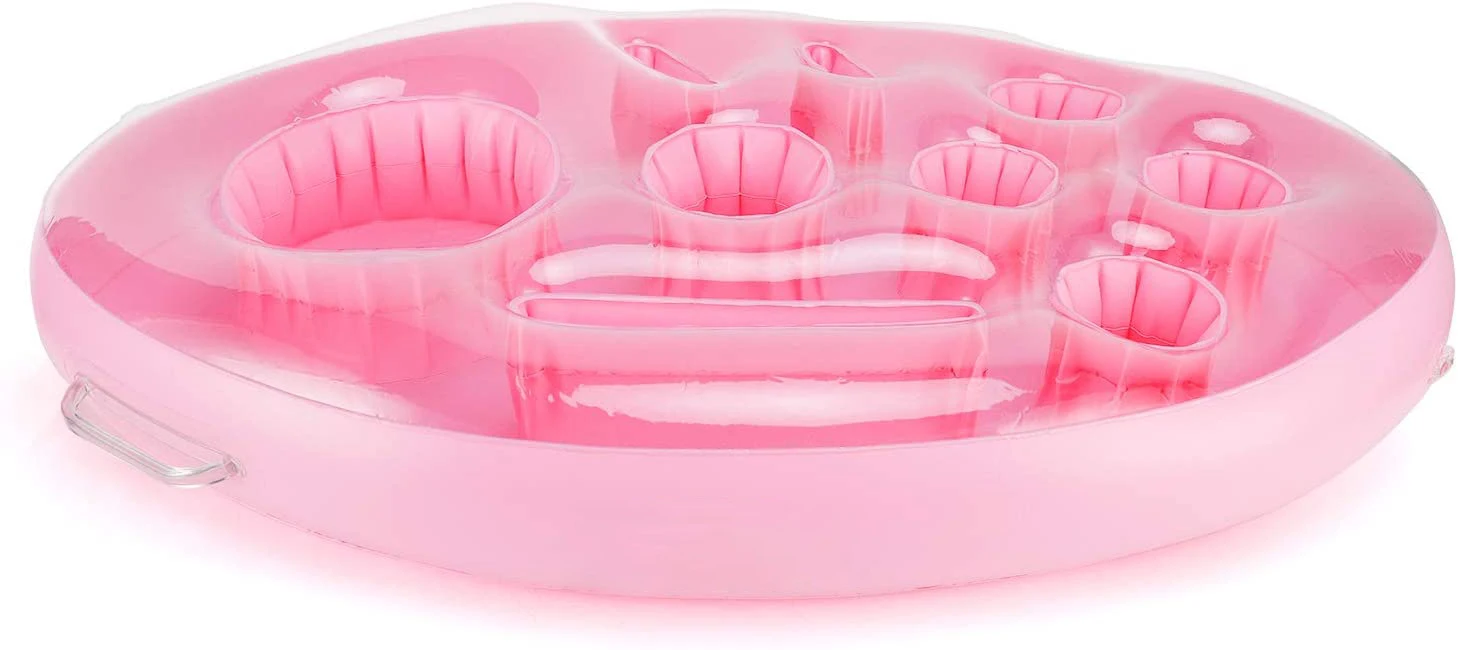 hot sale Inflatable pink Floating Drink Holder for Pool Party Beach