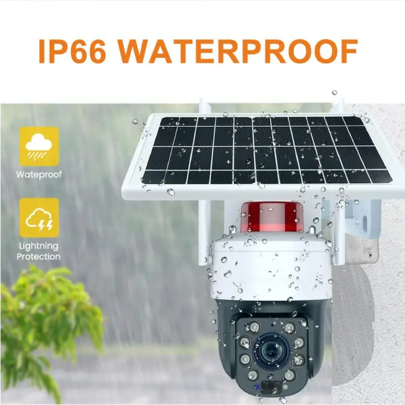 Solar Energy Dome 8Mp 5Mp 20X36X40X Zoom Network Cc Camera 4G Sim Card Outdoor Network Video Digital Security Camera