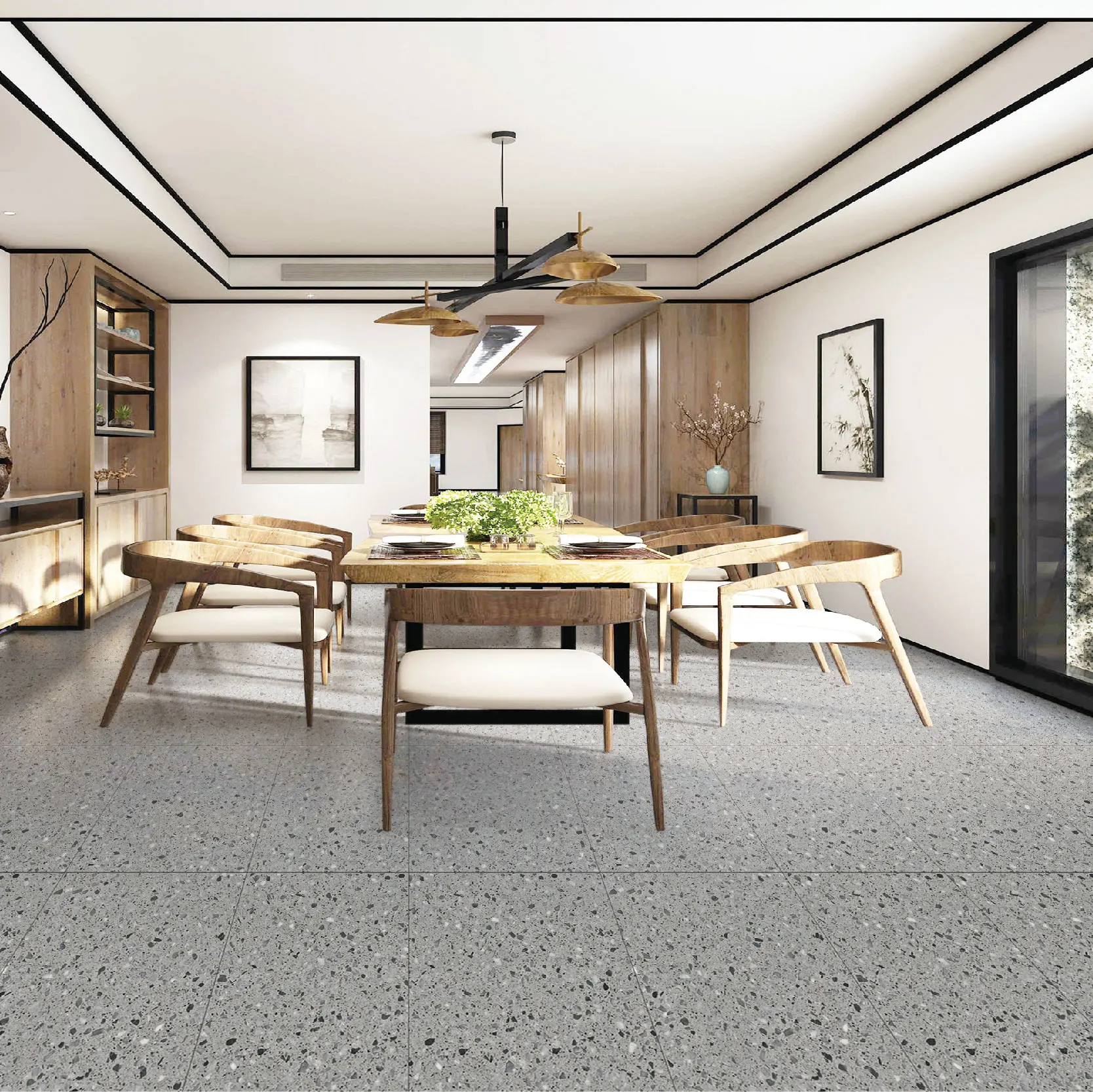 SJFLOR RVT Plank Flooring Spcluxury Plastic BA ABA Vinyl for Home Decoration Flooring PVC Indoor European More Than 5 Years
