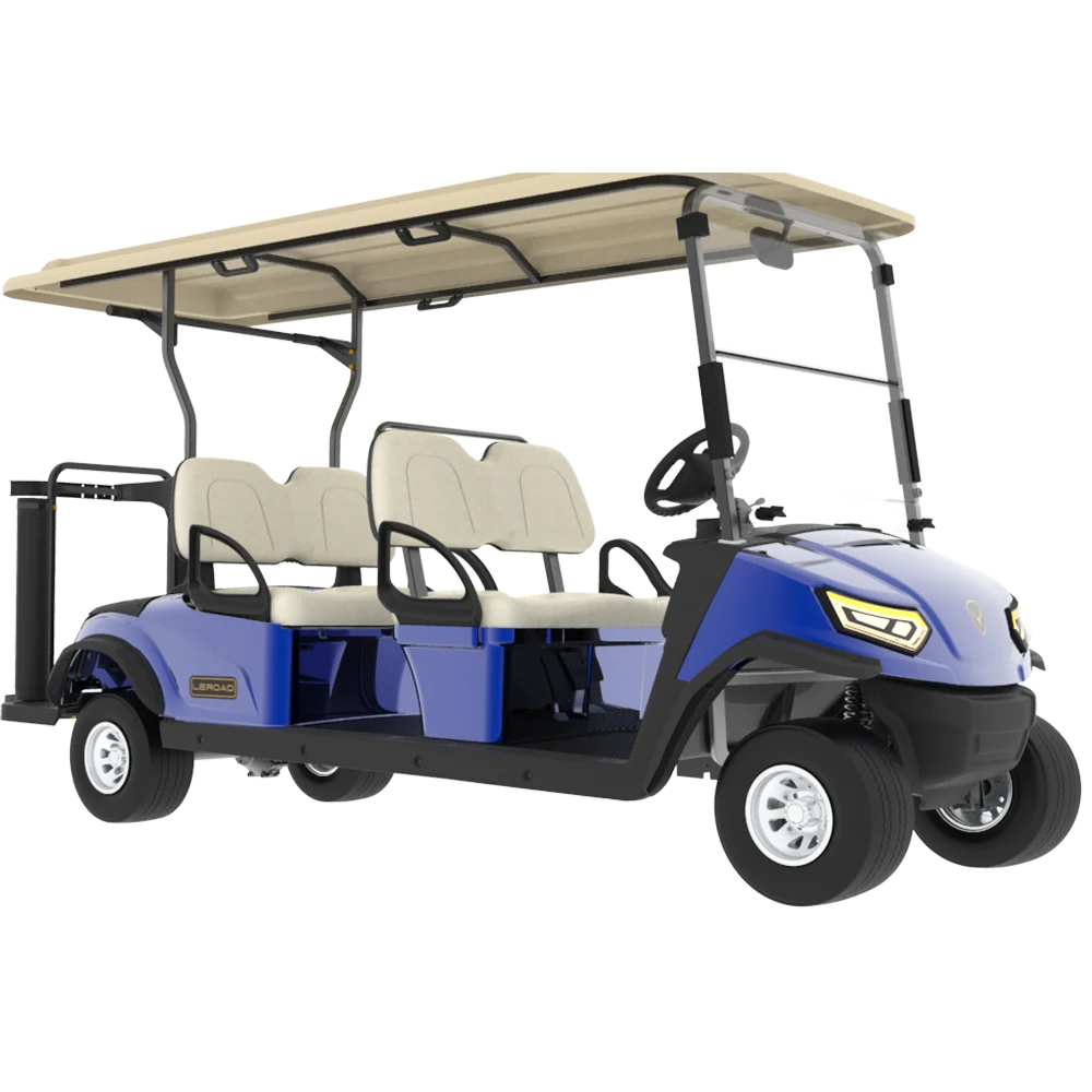 Leroad 4 seat electric golf cart with certificate and 48 V lithium battery