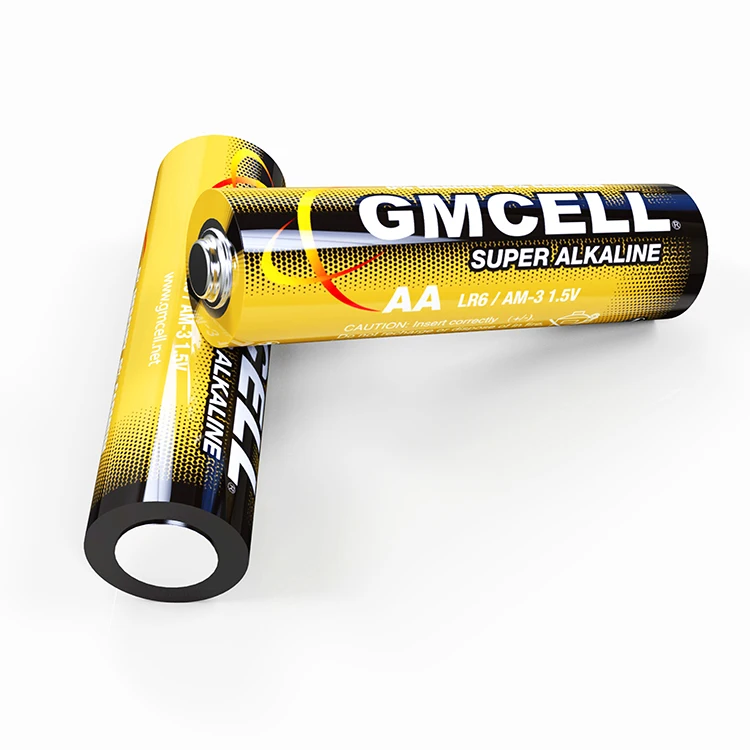 GMCELL Alkaline Battery Lr6 Am-3 Super Dry Cell Batteries for Toys 1.5v Aa Size Aluminium Foil Power Flash Alkaline Cylindrical