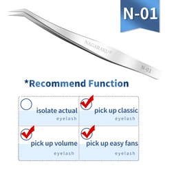Straight & Curved Tweezers for Nail Art False Eyelash Extension tweezers Stainless Steel tweezer Make Up Tools