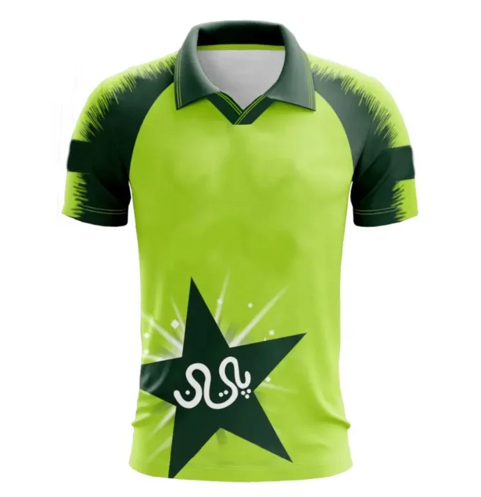 SDC-019 Sublimation Full Short Sleeve Australia Cricket Team Jersey Kits Design Cricket Uniform Set