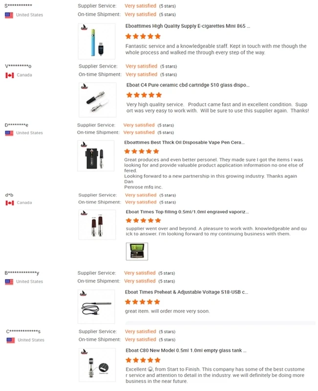 Custom Cartridge Packaging CG05 Cartridge 1ml Empty Full Ceramic Vaporizer Cartridge