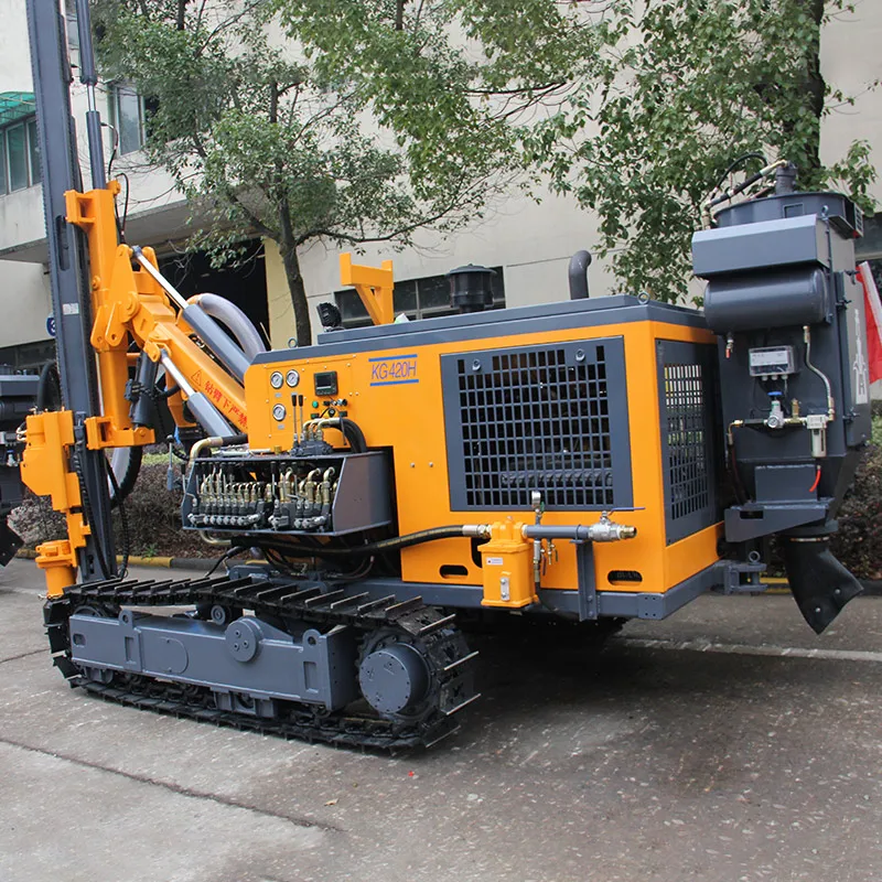 zhejiang kaishan brand crawler type mining drilling rig machine portable KG420TH