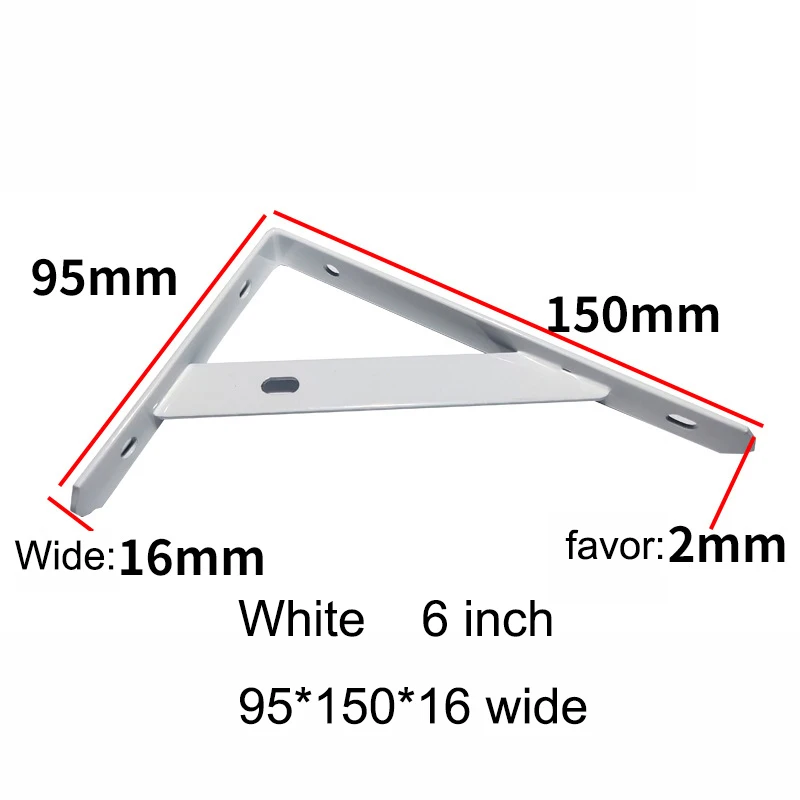 Hook Frame Support L-Shelf Bracket Heavy Duty DIY Open Shelving Metal Scaffolding Black Wall Floating Shelf Bracket