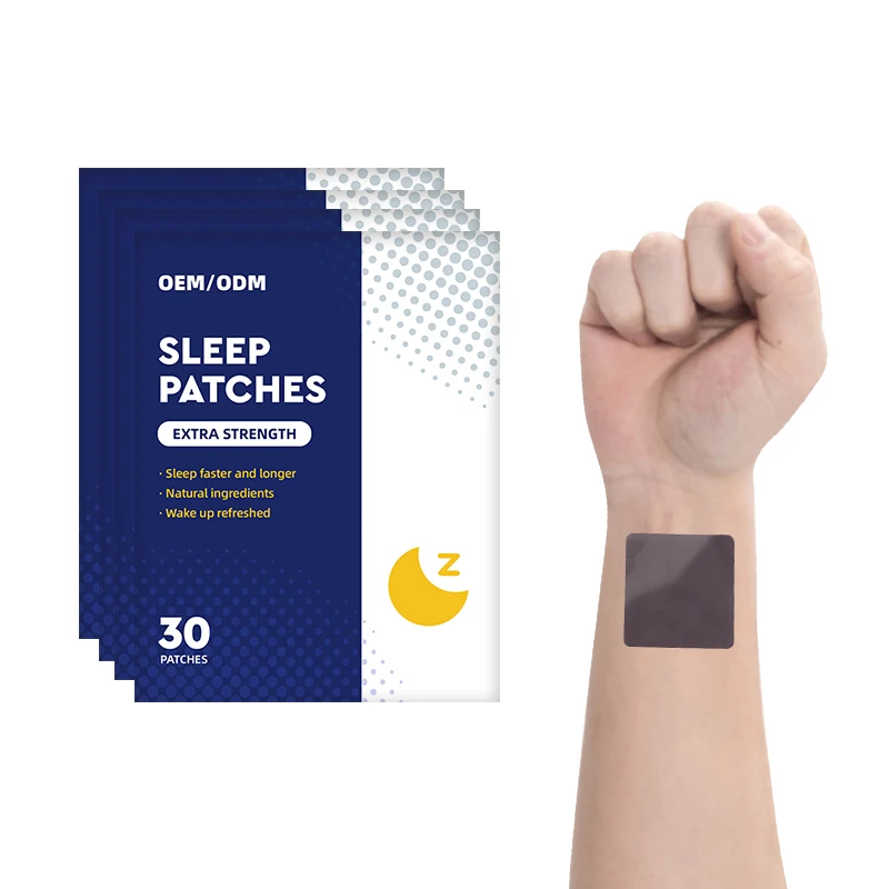 Blank Transdermal Patch Eliminates Jet Lag Melatonin Sleeping Stickers Private Label Good Sleep Patch To Improves Insomnia