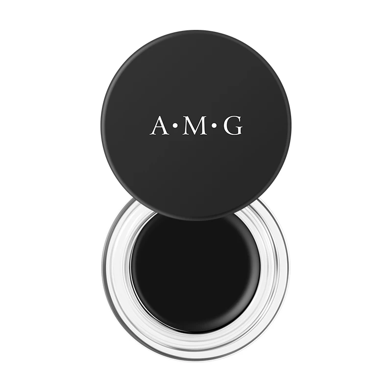 Factory A.M.G High Quality Eye Makeup Eye Brow With Flat Brush High Pigment Waterproof Long Lasting Eyebrow Eyeliner Cream