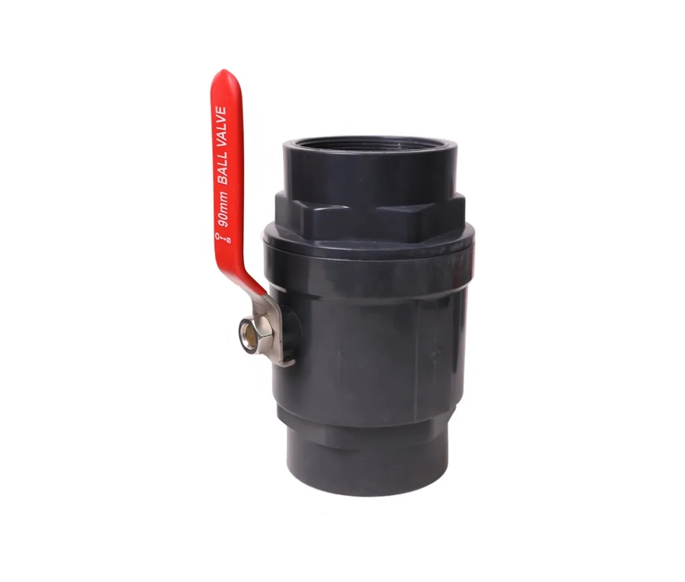 PVC pp ppr hydraulic hose fitting pipe fittings SS201 Handle Two Pieces ball chrome two pieces ball valves