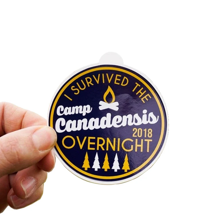 Клейкая бумага на заказ Печать этикеток Золотая фольга с тиснением логотипа наклейка