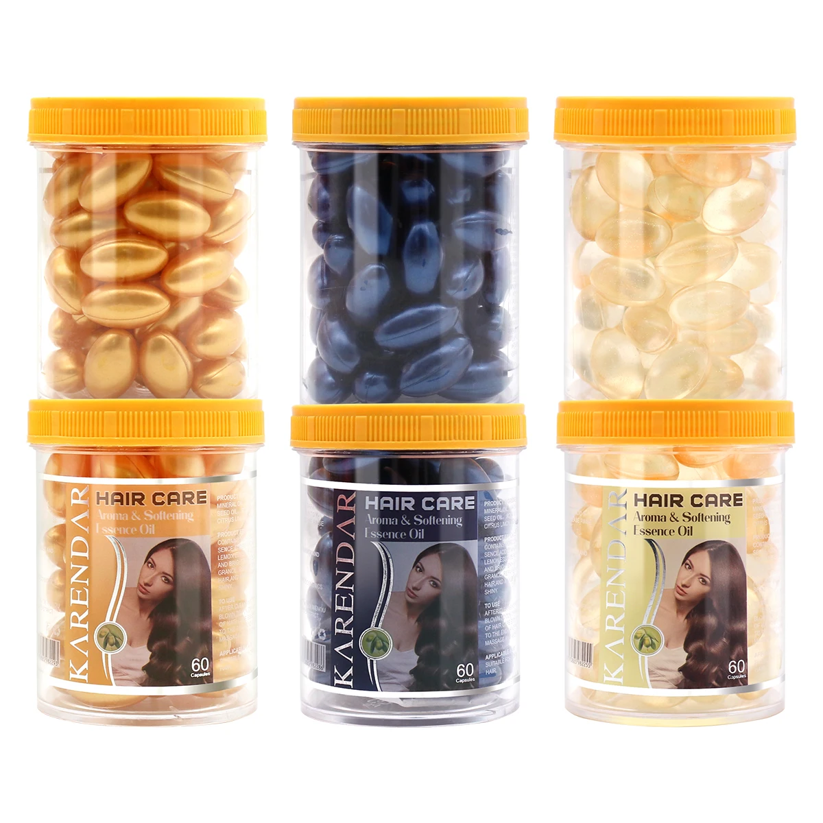 Hair vitamins Ess ential Oil Capsules Makes Hair Strong Smoothing And Ref reshing oil capsule Care Hair Serum Capsules