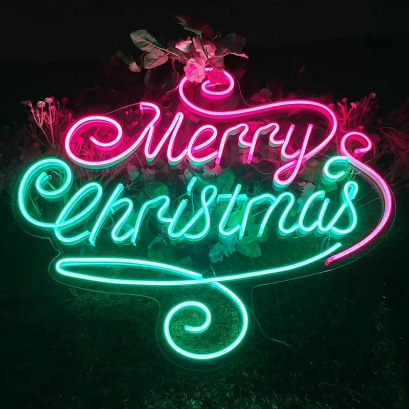 Merry Christmas Neon sign Christmas Party Decorative Lights Chinese New Year Letters
