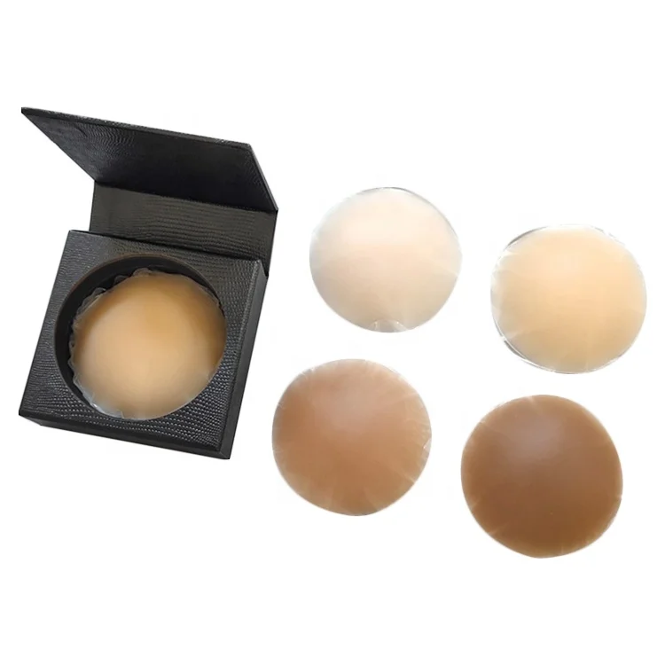 Цветные многоразовые женские накладки на соски, Матовая силиконовая накладка на соски для бюстгальтера