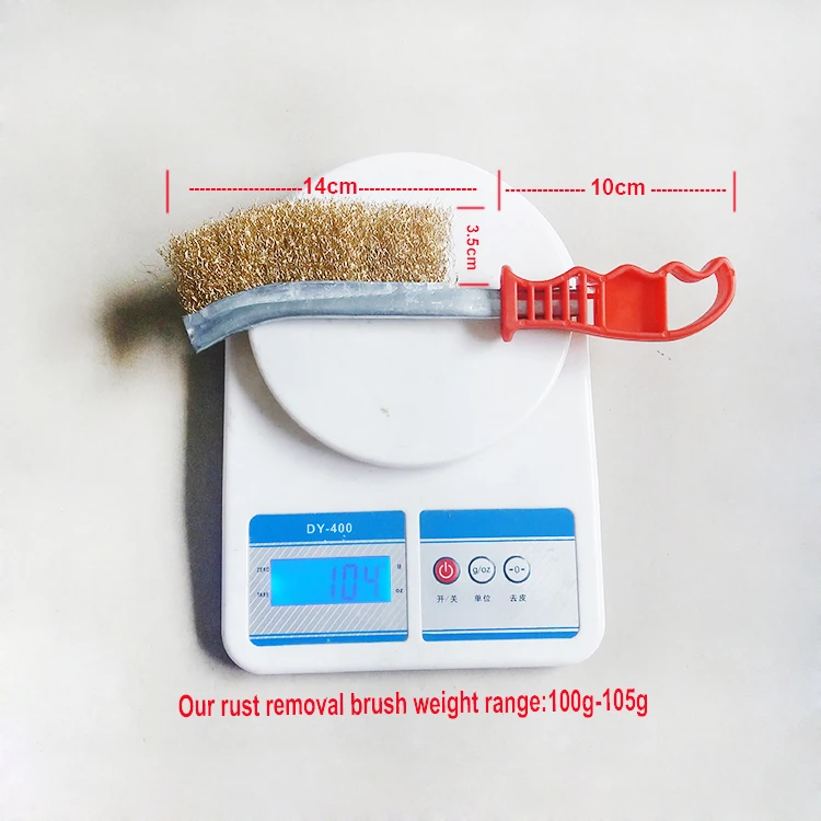 New Steel Wire Plastic Handle Grinding Brush