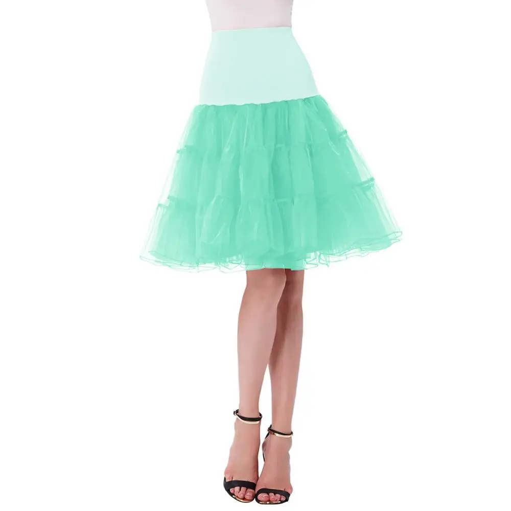 
Grace Karin CL008922 Colourful Women A-line Short Retro Dress Vintage Crinoline Rockabilly Petticoat Underskirt 