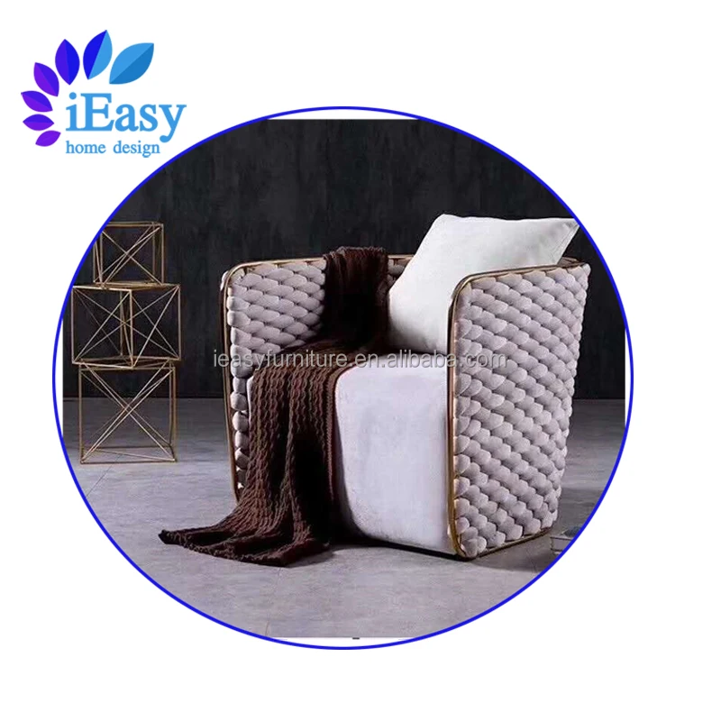 Кресло для отдыха iEasy factory project на заказ гостиничный Ресторан лобби зона диван гостиная бархатная ткань одиночный стул кресло