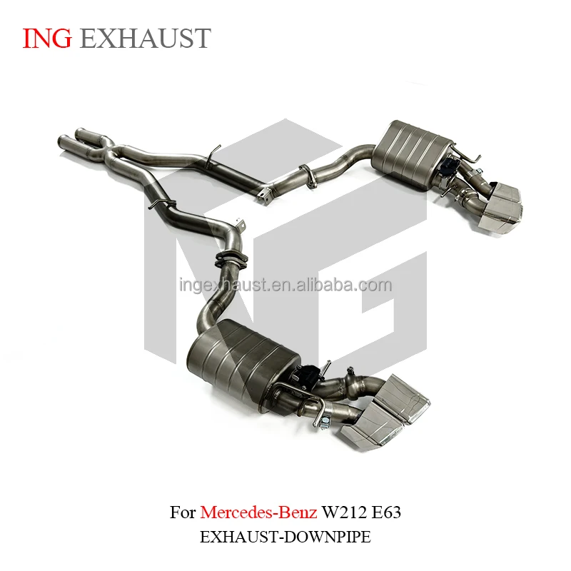 INGNew Trend E63 Exhaust SS304 CATBACK Valve Exhaust For 2011-2016 Mercedes Benz E63 W212 6.2L AMG Exhaust System