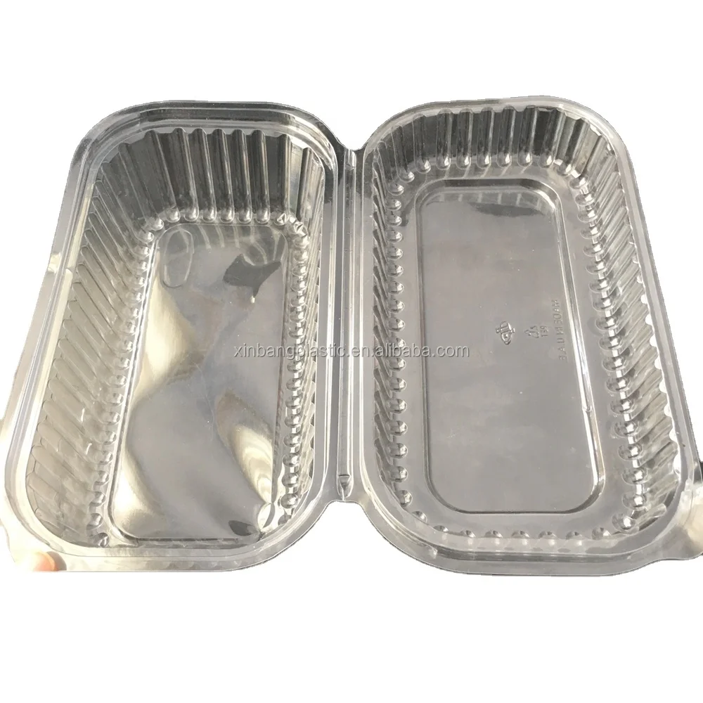 Clear clamshell plastic  container fruit Packaging container fresh fruit salad packaging container
